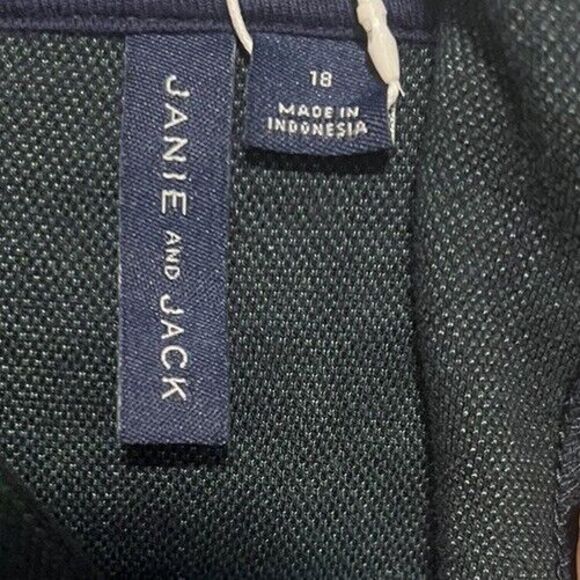 NWT Janie and Jack PLAID JACQUARD HOODIE Merchant Marine Plaid Boy’s Size 18 - Picture 7 of 9